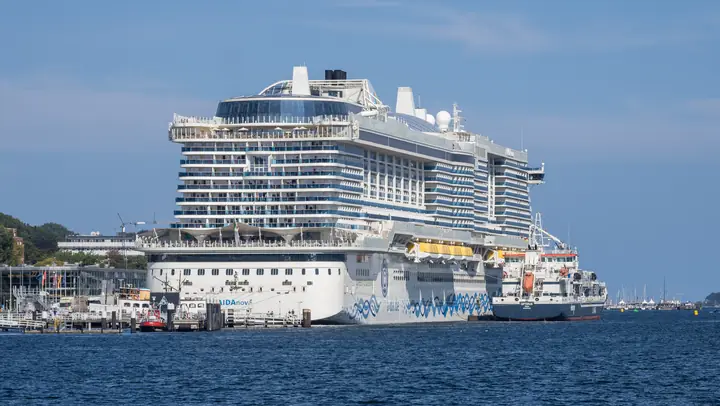 Cruise ship at the Ostseekai terminal